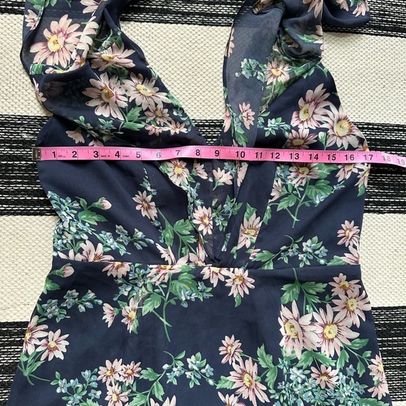 Betsey Johnson Flutter Sleeve Chiffon Maxi Dress‎ with Floral Print Size: 4 New! - Picture 10 of 14